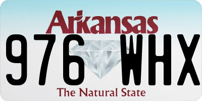 AR license plate 976WHX