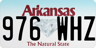 AR license plate 976WHZ