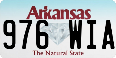 AR license plate 976WIA