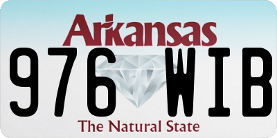 AR license plate 976WIB