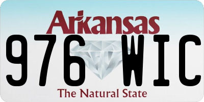 AR license plate 976WIC