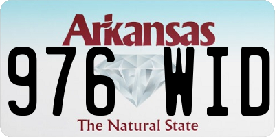 AR license plate 976WID