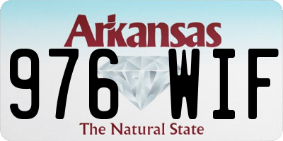 AR license plate 976WIF