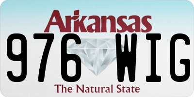 AR license plate 976WIG