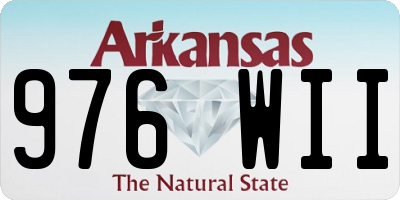 AR license plate 976WII