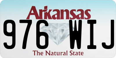 AR license plate 976WIJ