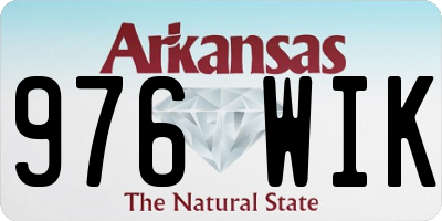 AR license plate 976WIK