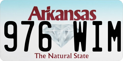 AR license plate 976WIM