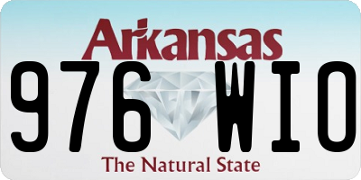 AR license plate 976WIO