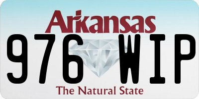 AR license plate 976WIP