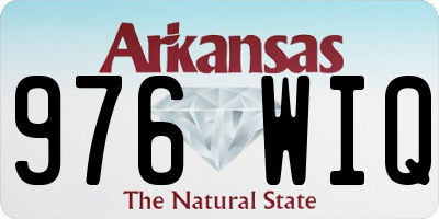 AR license plate 976WIQ