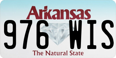 AR license plate 976WIS