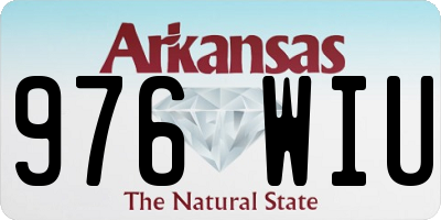 AR license plate 976WIU