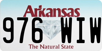 AR license plate 976WIW