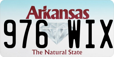 AR license plate 976WIX