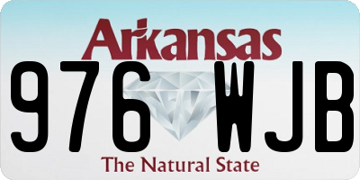AR license plate 976WJB