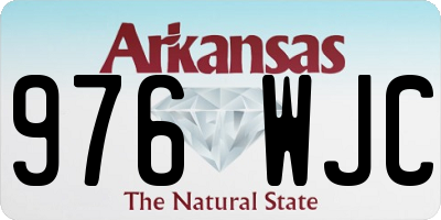 AR license plate 976WJC