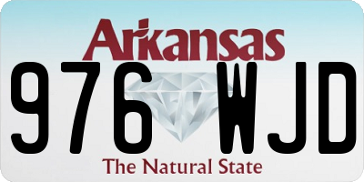 AR license plate 976WJD