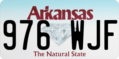 AR license plate 976WJF