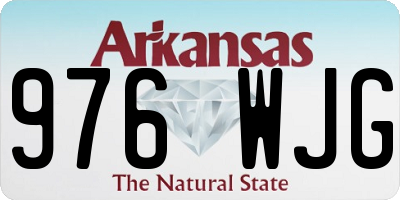 AR license plate 976WJG