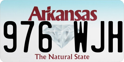 AR license plate 976WJH