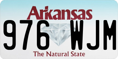 AR license plate 976WJM