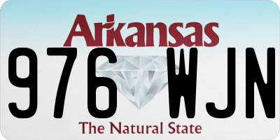 AR license plate 976WJN