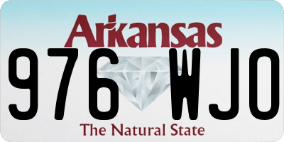 AR license plate 976WJO