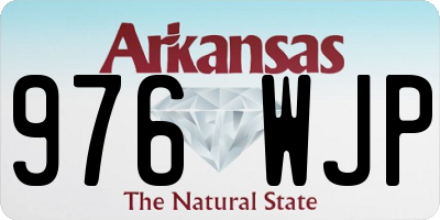 AR license plate 976WJP