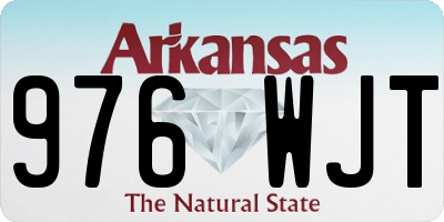 AR license plate 976WJT