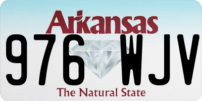 AR license plate 976WJV