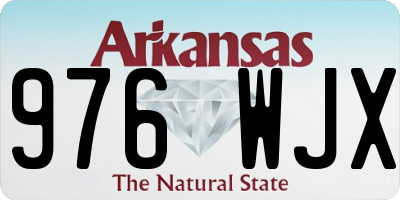 AR license plate 976WJX