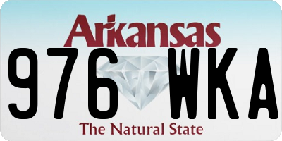 AR license plate 976WKA