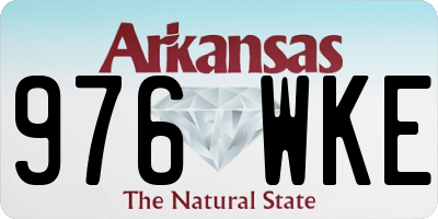 AR license plate 976WKE