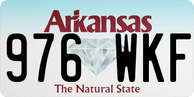 AR license plate 976WKF