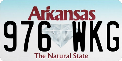AR license plate 976WKG