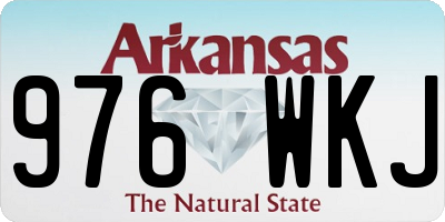 AR license plate 976WKJ