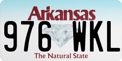 AR license plate 976WKL