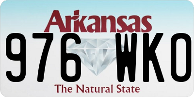 AR license plate 976WKO