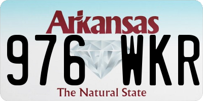 AR license plate 976WKR