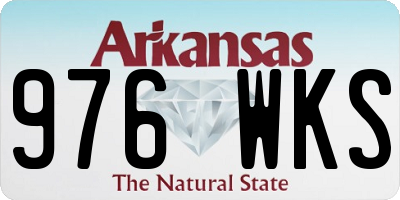 AR license plate 976WKS