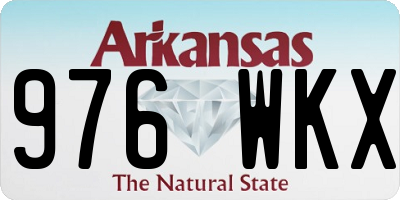 AR license plate 976WKX