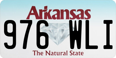 AR license plate 976WLI