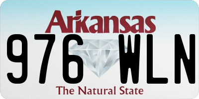 AR license plate 976WLN