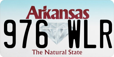 AR license plate 976WLR
