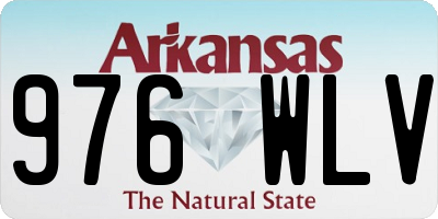 AR license plate 976WLV