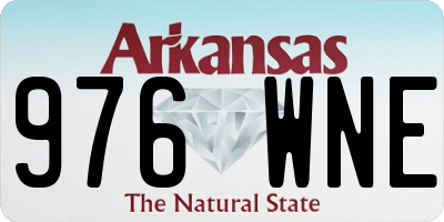 AR license plate 976WNE