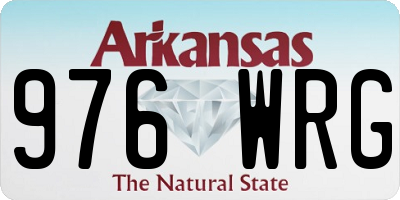 AR license plate 976WRG