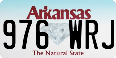 AR license plate 976WRJ