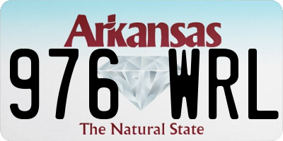 AR license plate 976WRL